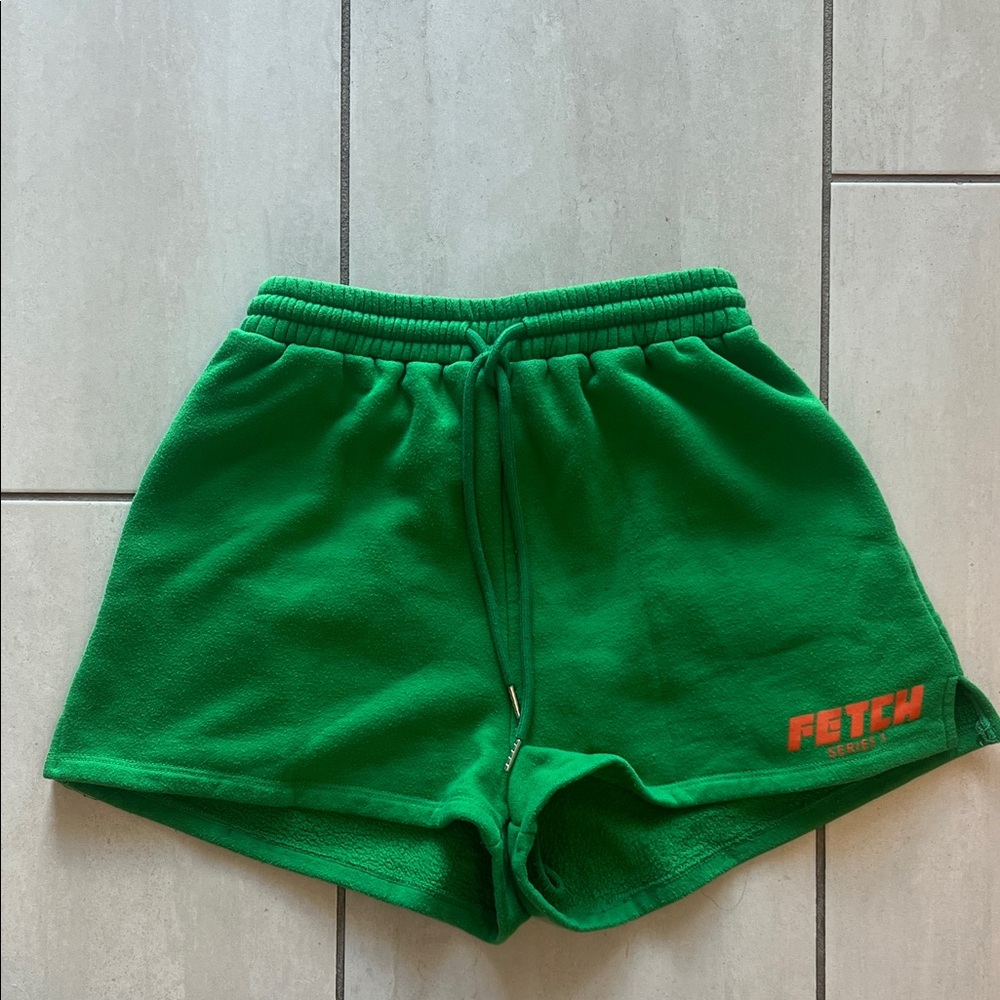 Fetch Women's Green Athletic/Lounge Shorts